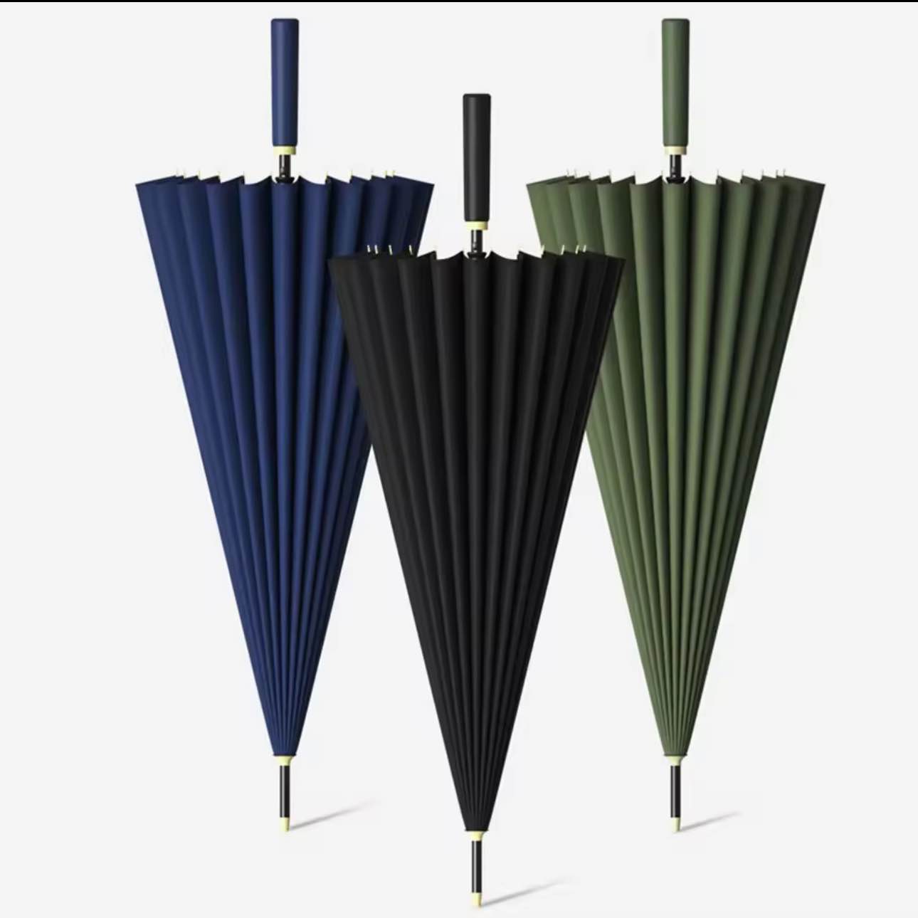 Picture of 24 Ribs Windproof Heavy Duty Umbrella | 24k Retro Umbrella | High Quality Luxury Umbrella | Straight Golf Umbrella Retro Design