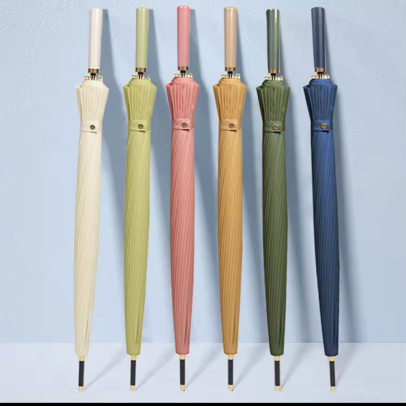 Picture of 24 Ribs Windproof Heavy Duty Umbrella | 24k Retro Umbrella | High Quality Luxury Umbrella | Straight Golf Umbrella Retro Design