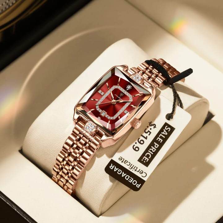 Picture of Poedagar Luxury Rosegold Stainless Steel Wrist Watch For Girls- All Colors | Trendy Watch For Girls