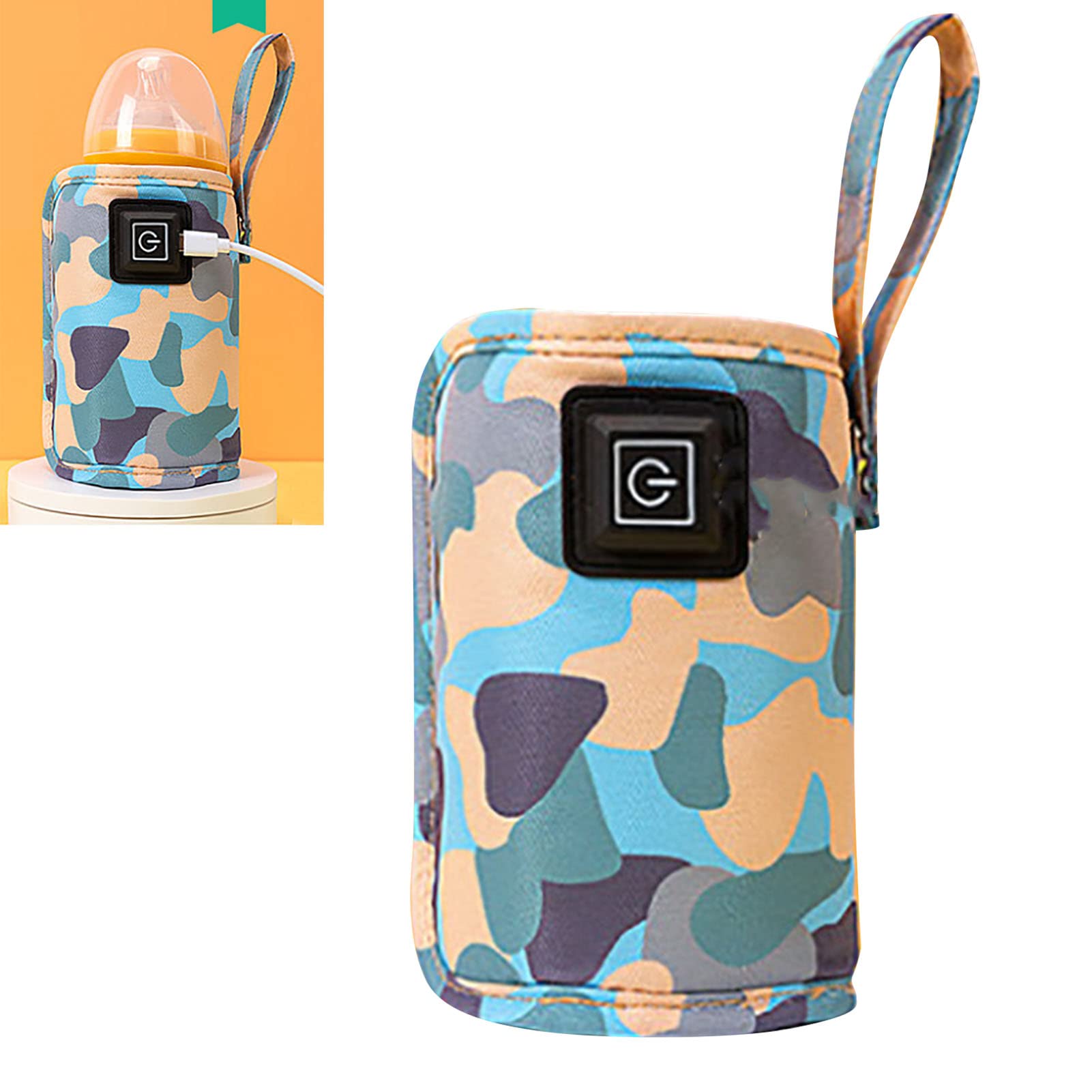 Picture of USB Milk Water Bottle Warmer Travel Stroller Insulated Bag Infant Bottle Feeding Warmer 