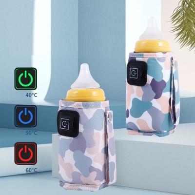 Picture of USB Milk Water Bottle Warmer Travel Stroller Insulated Bag Infant Bottle Feeding Warmer 