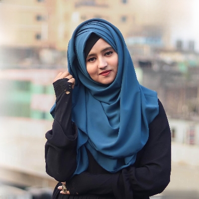 Picture of Premium Quality Full Coverage 80x30 Inchees Diamond Georgette Plain Hijab