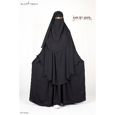 Picture of Glam Touch- Haya 3 Part Premium Set Abaya