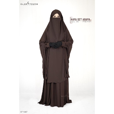 Picture of Glam Touch- Haya 2 Part Premium Set Abaya