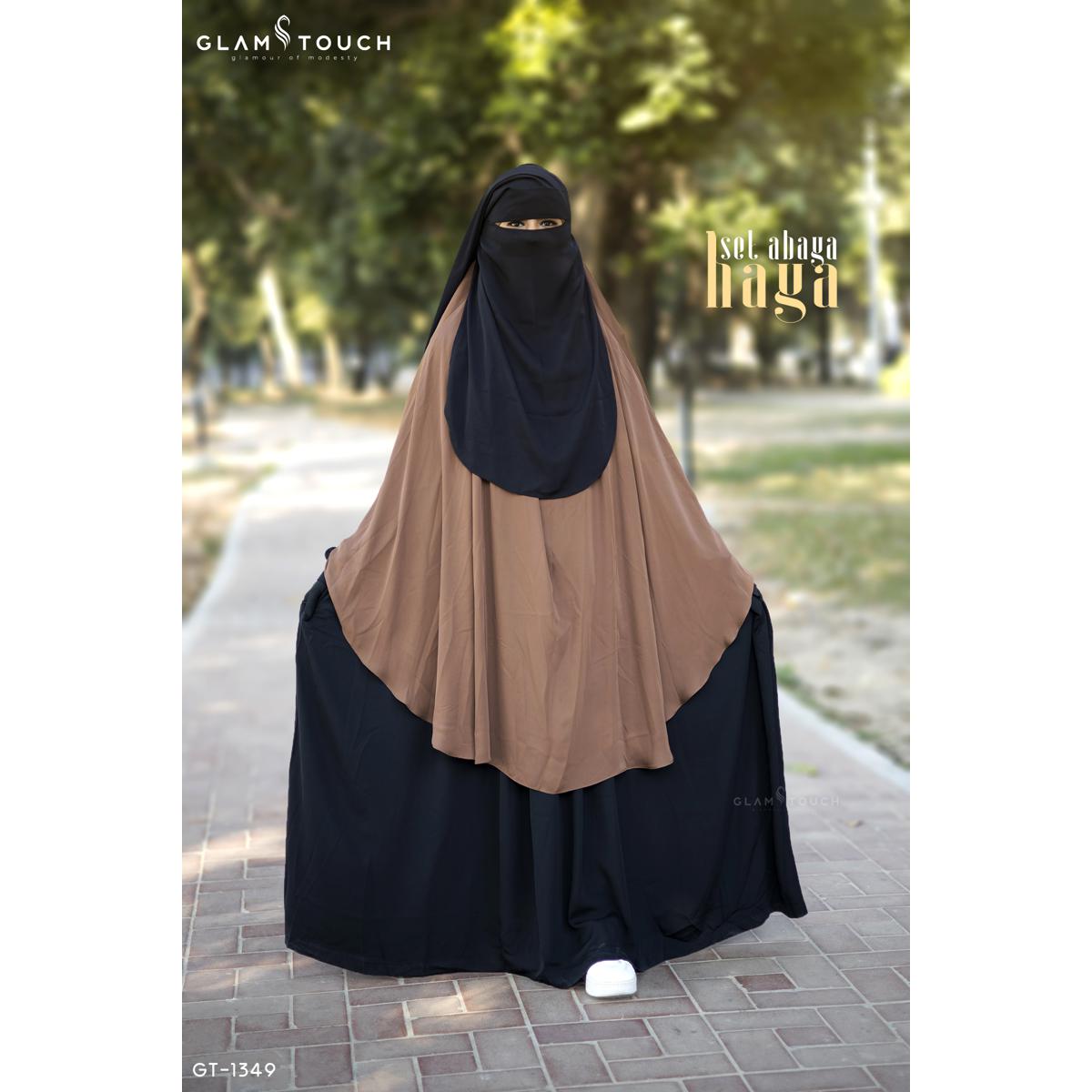Picture of Glam Touch- Haya 3 Part Premium Set Abaya