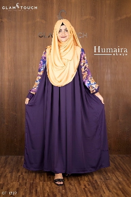 Picture of Glam Touch Premium Humayra Contrast Abaya