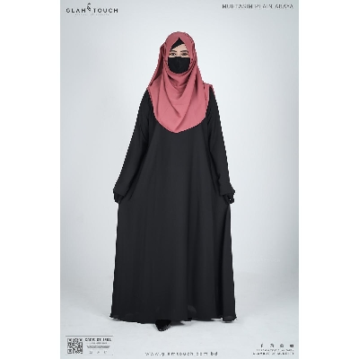 Picture of Glam Touch Premium Muhtasim Regular Plain Abaya