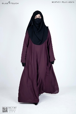 Picture of Glam Touch Premium Muhtasim Regular Plain Abaya
