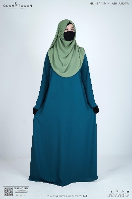 Picture of Glam Touch Premium Muhtasim Regular Plain Abaya