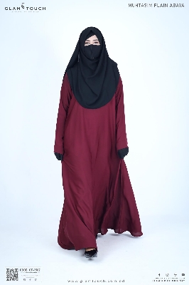 Picture of Glam Touch Premium Muhtasim Regular Plain Abaya