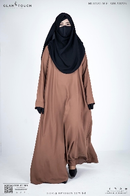 Picture of Glam Touch Premium Muhtasim Regular Plain Abaya