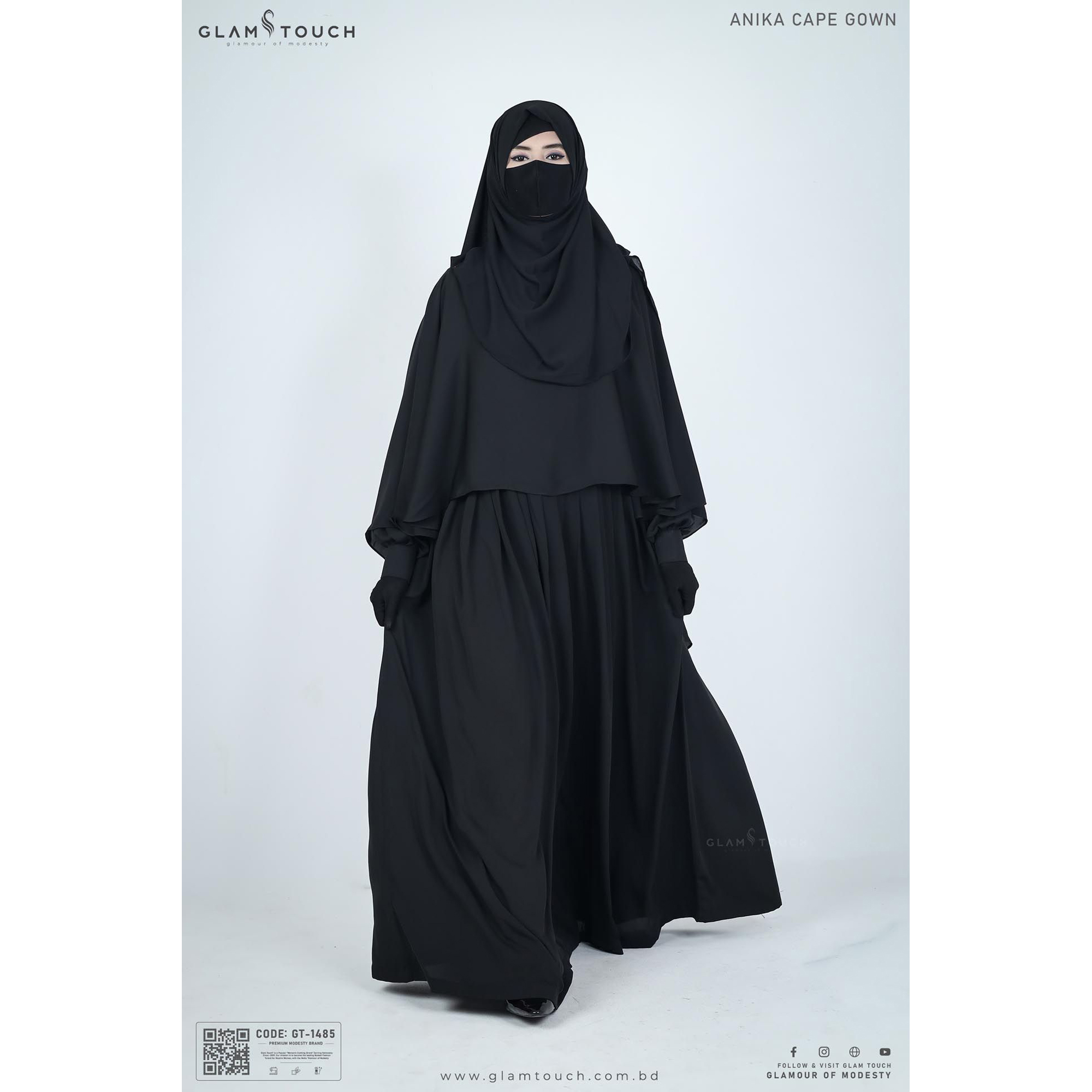 Picture of Glam Touch Premium Anika Cape Gown Abaya