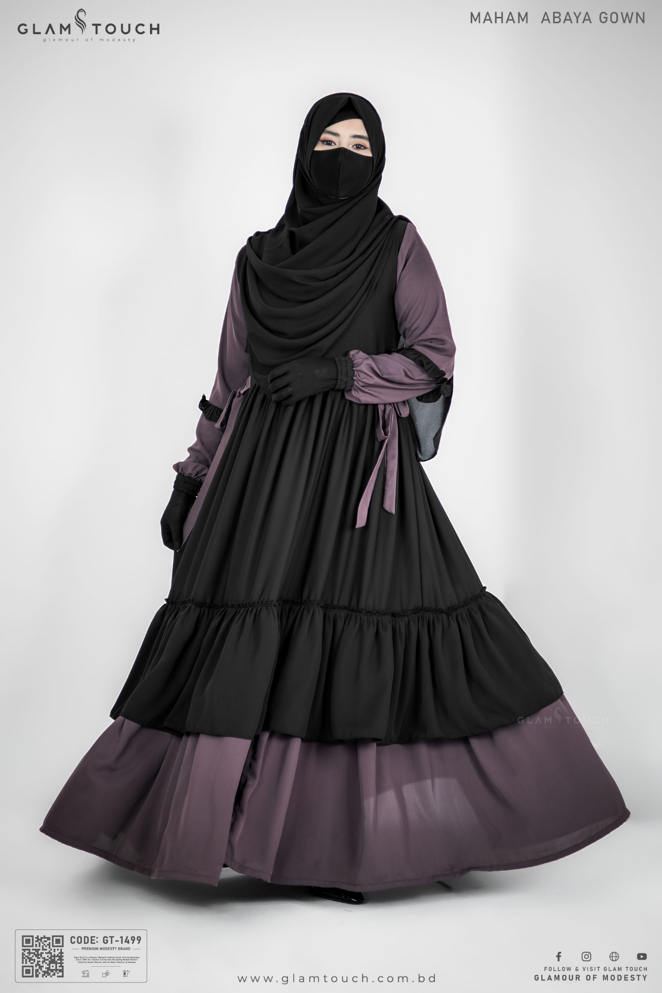 Picture of Glam Touch Premium Maham Abaya Gown