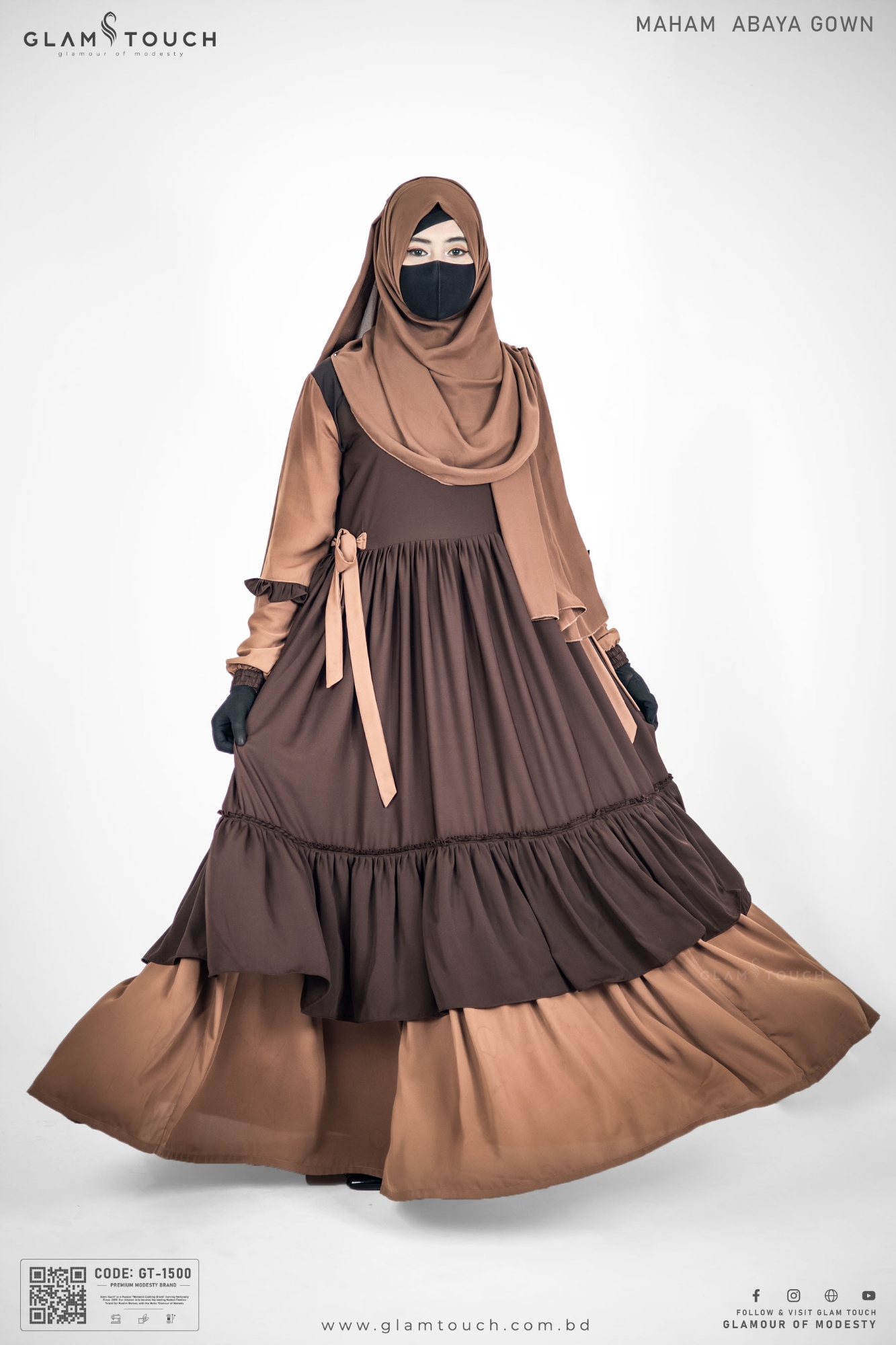 Picture of Glam Touch Premium Maham Abaya Gown