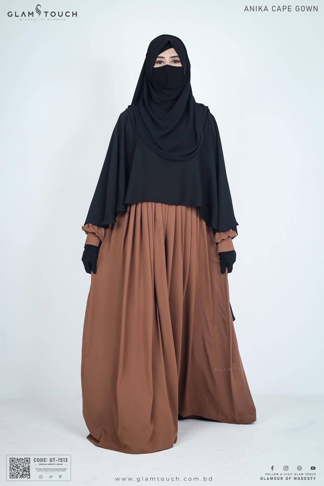 Picture of Glam Touch Premium Anika Cape Gown Abaya