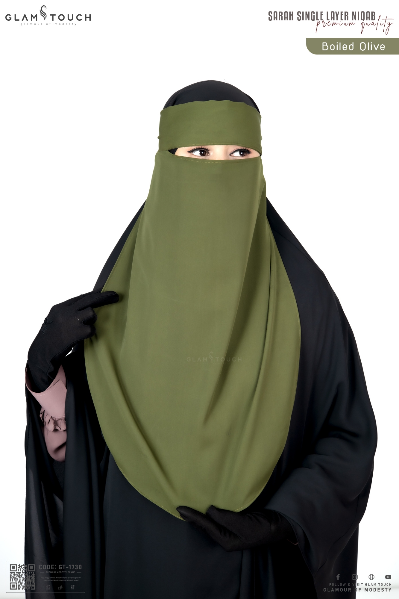 Picture of Glam Touch Premium - Sarah Single Layer Long Niqab