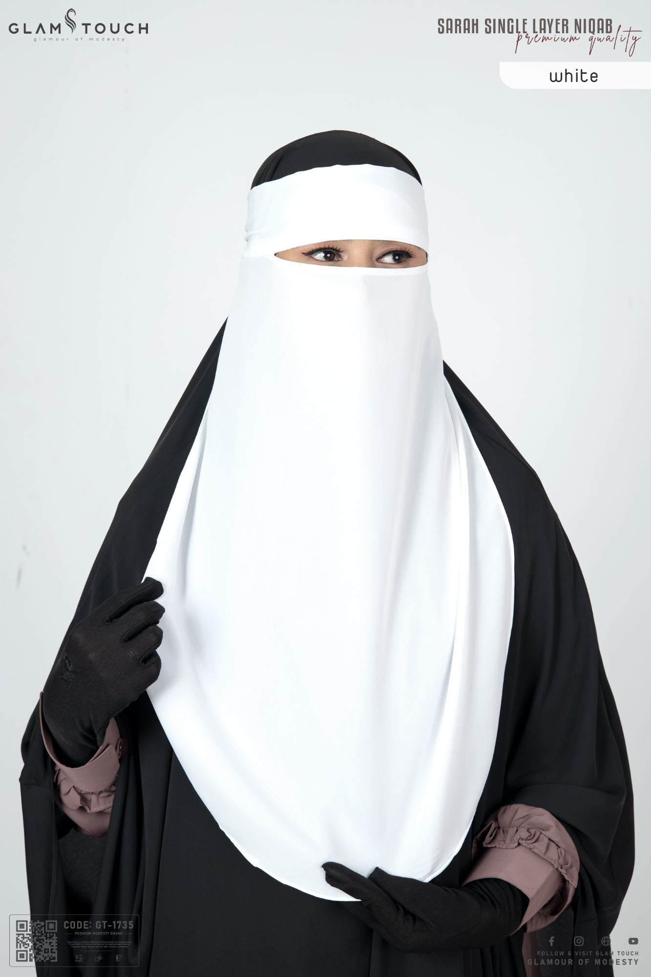 Picture of Glam Touch Premium - Sarah Single Layer Long Niqab