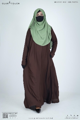 Picture of Glam Touch Premium Muhtasim Regular Plain Abaya