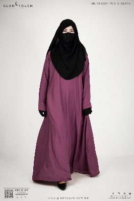 Picture of Glam Touch Premium Muhtasim Regular Plain Abaya