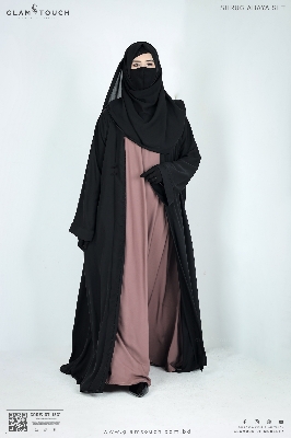 Picture of Glam Touch Premium Shrug Abaya 3 Part Set