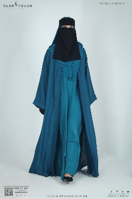 Picture of Glam Touch Premium Shrug Abaya 3 Part Set