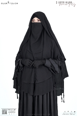 Picture of Glam Touch Premium ABRU 3 Layer Hijab Niqab Set