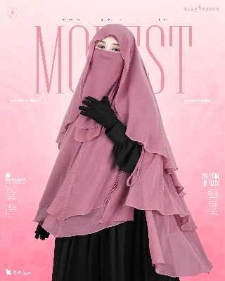 Picture of Glam Touch Premium ABRU 3 Layer Hijab Niqab Set