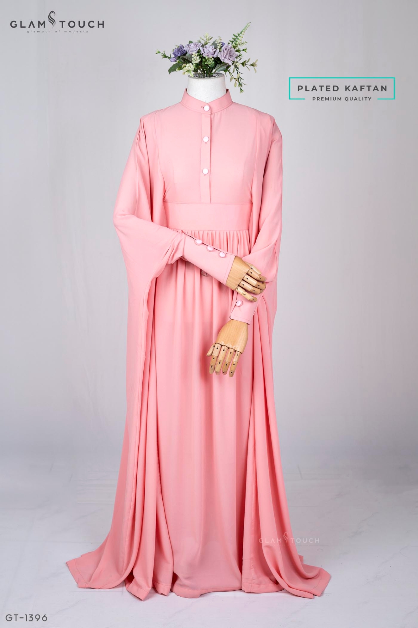 Picture of Glam Touch Premium Pleated Kaftan Abaya