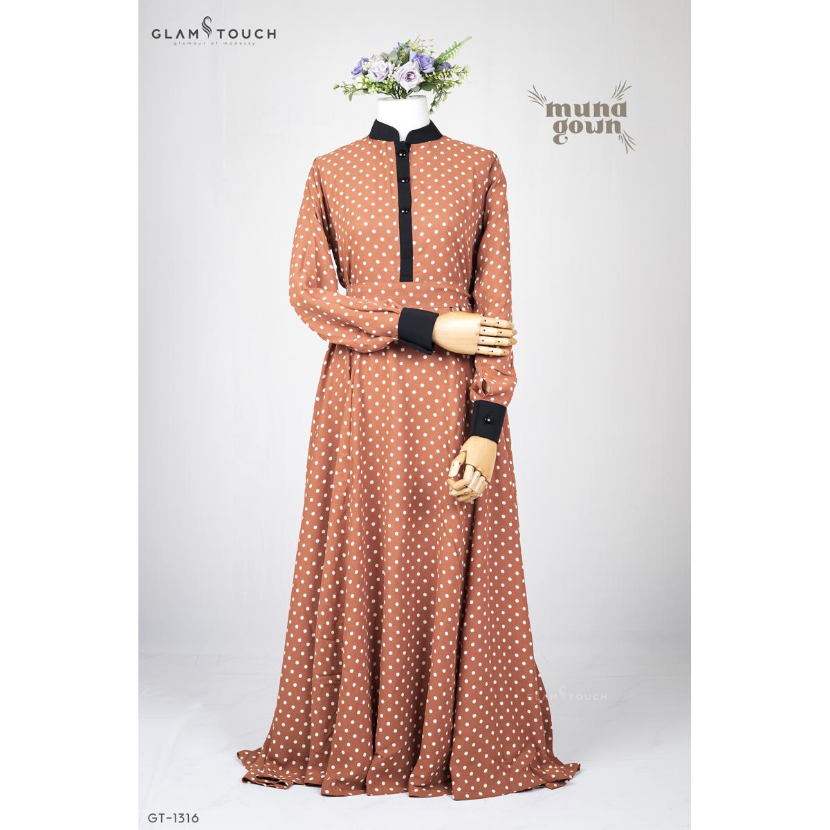 Picture of Glam Touch - Exclusive "MUNA" Floral Print Gown for Girls