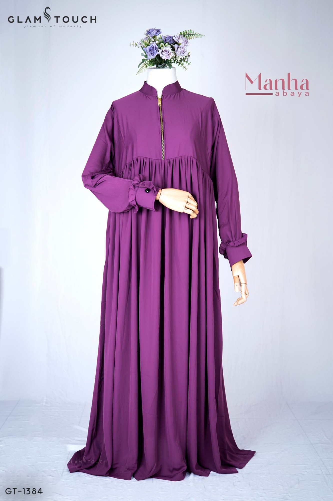 Picture of Glam Touch Premium Manha Solid Abaya