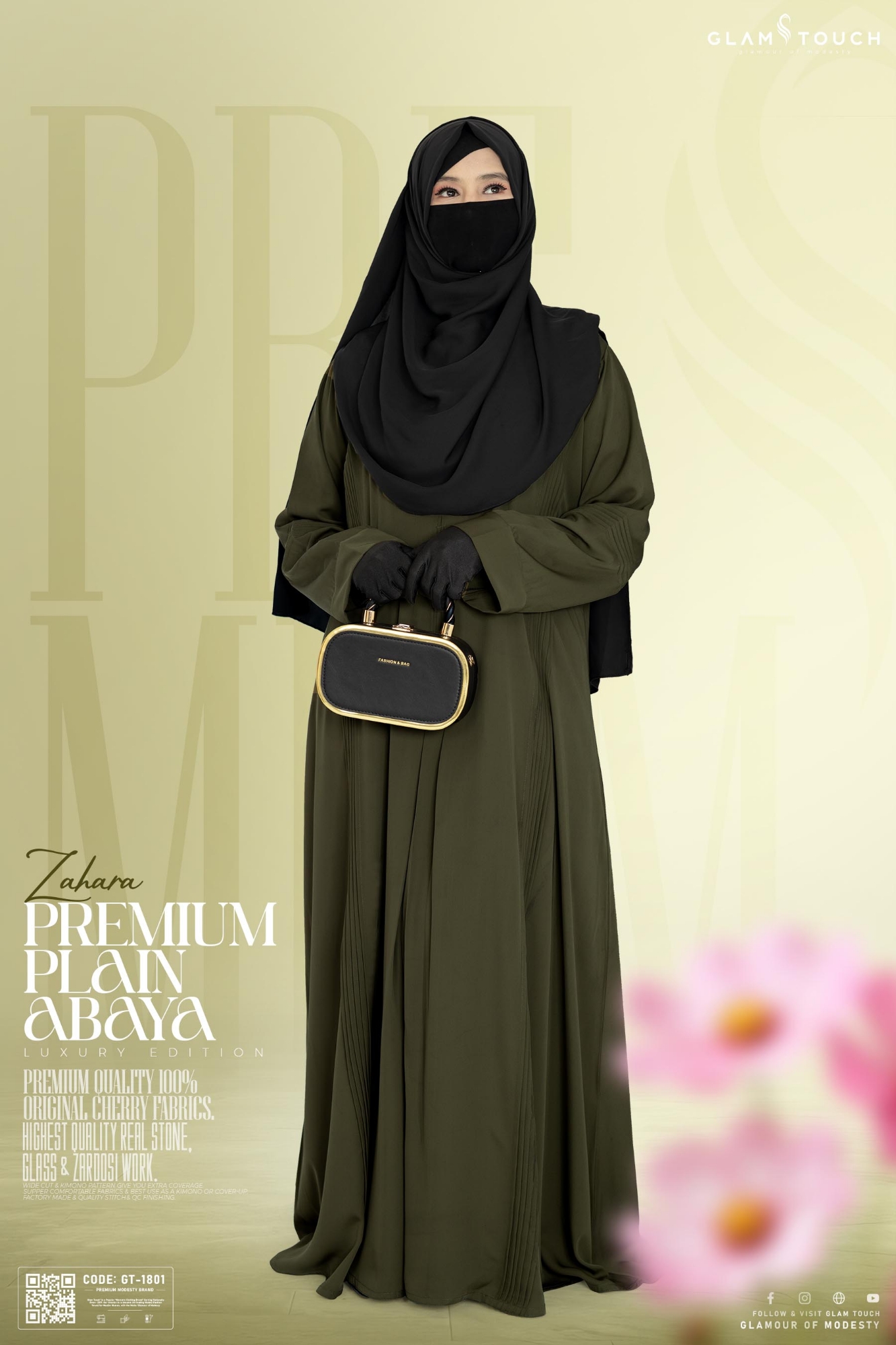 Picture of Zahra Premium Plain Abaya