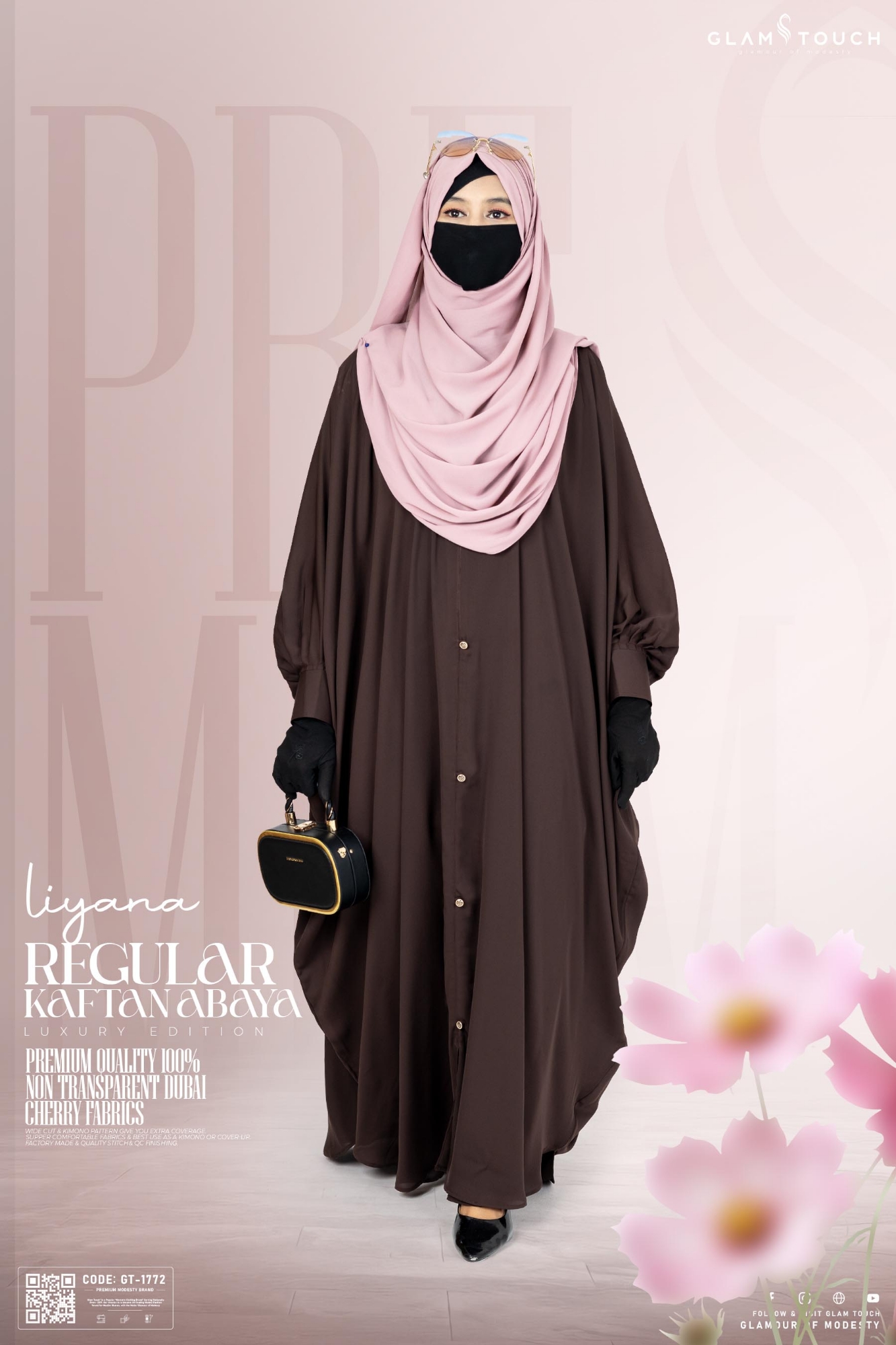 Picture of Glam Touch Premium ( Liyana ) Kaftan Abaya