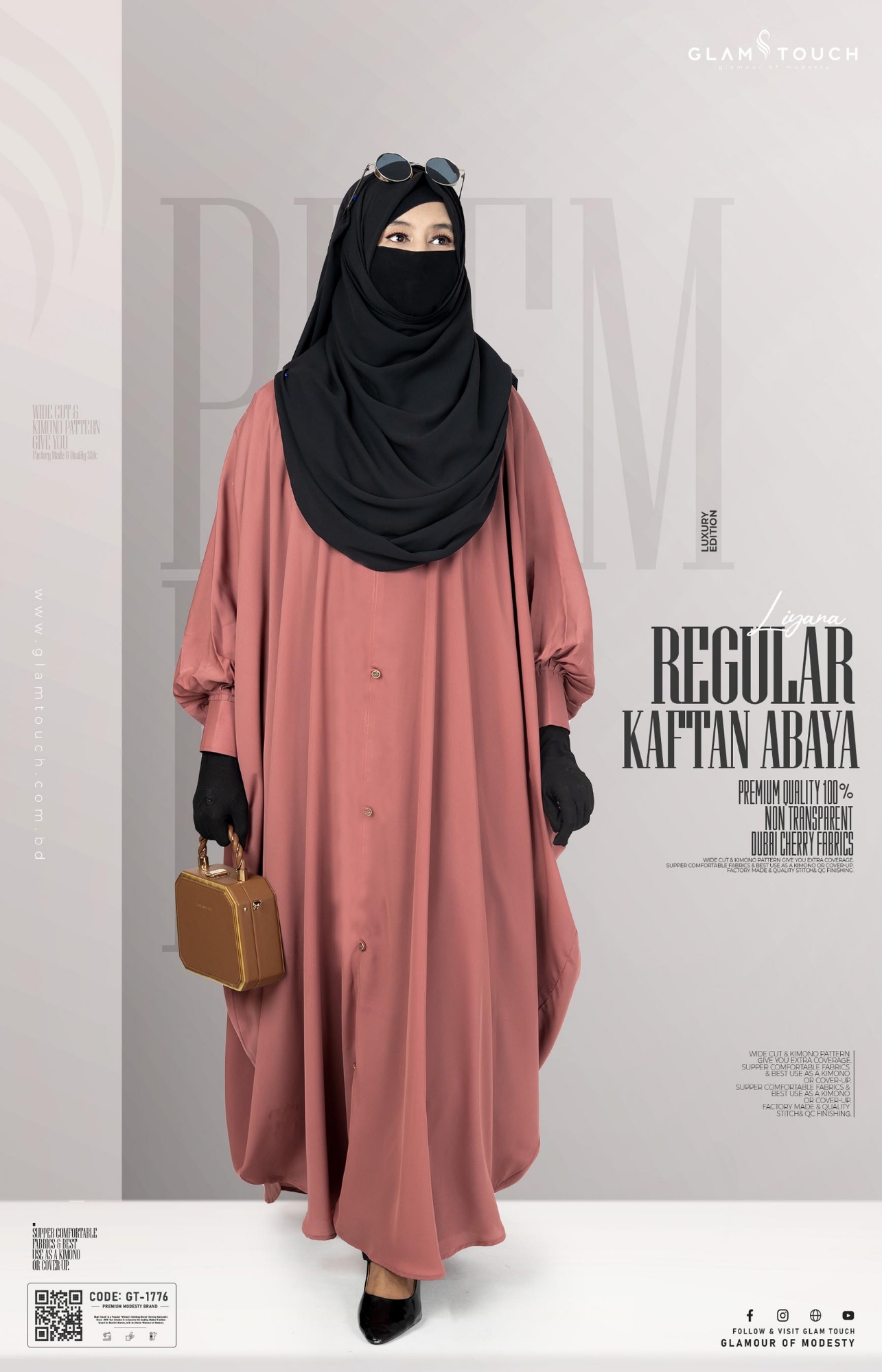 Picture of Glam Touch Premium ( Liyana ) Kaftan Abaya