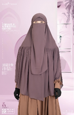 Picture of Glam Touch Premium Aania Instant Frill Hijab & Niqab Set