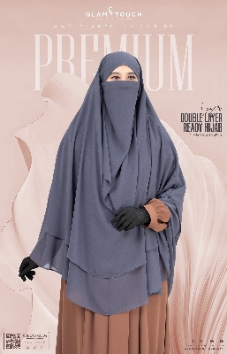 Picture of Wafa Double Layer Ready Hijab and Niqab