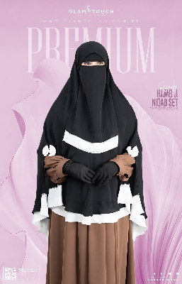 Picture of Glam Touch Premium- Tohfa Ready Hijab and Niqab Set