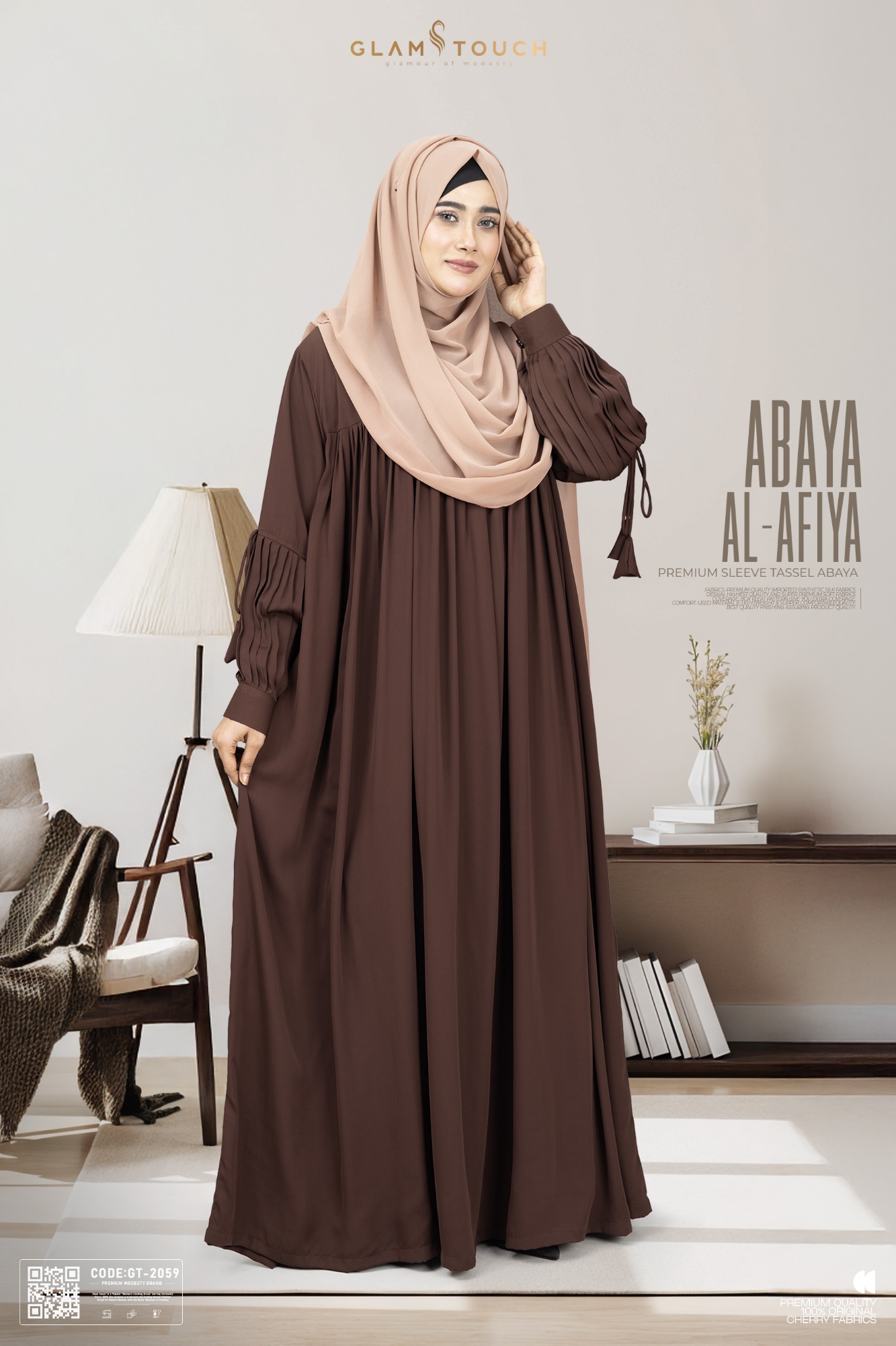 Picture of Abaya Al-Afiya Sleeve Tassel Abaya