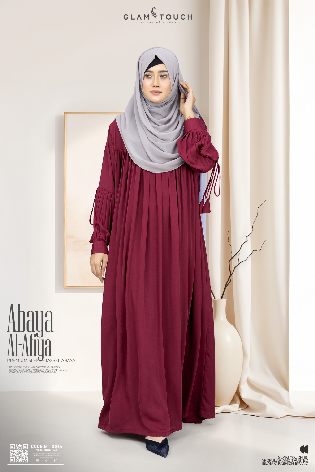 Picture of Abaya Al-Afiya Sleeve Tassel Abaya