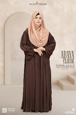Picture of Abaya-Elham Cute Puff Sleeve Abaya