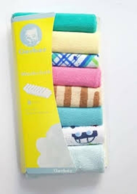 Picture of 8-Pieces gerber towel wash towel Packing Sale Super Cosy 100% Cotton Newborn Toddler Wash Cloth Baby