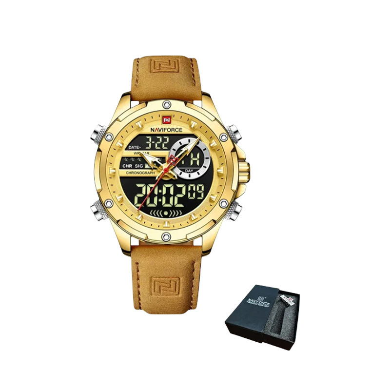 Picture of Naviforce 9208 L Quartz Men’s Watch–Golden