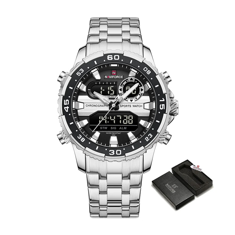 Picture of Naviforce Luxury Chronograph Men’s Watch (NF9234)-Sliver