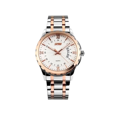 Picture of Skmei 9069 Luminous Needles Stainless Luxury Men’s Watch-Silver & Rose Gold