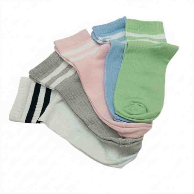 Picture of Cotton Rich Retro Striped Socks - 5 pair | Short Length | Breathable | Unisex