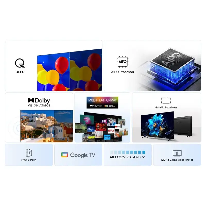 Picture of TCL 43" 4K HDR QLED Google TV (43P7K)