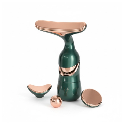 Picture of Multifunctional Facial Massager, 3-in-1 Beauty Massager for Face and Neck, Facial Massager for Skin Care, Thermal and Vibration Technologies for Skin Care Improve Glowing Skin, Smooth and Tightening Skin