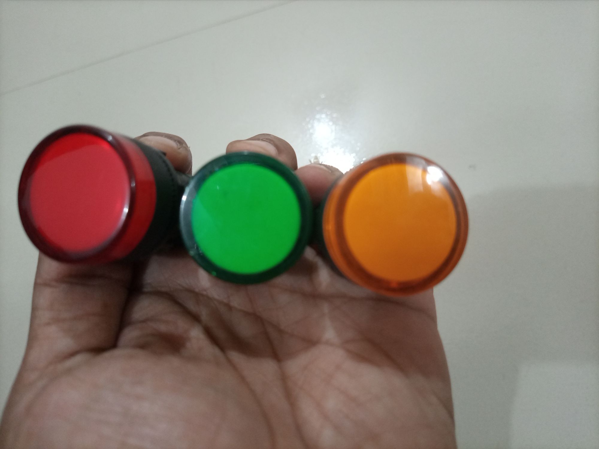 Picture of Red, Green, Yellow Indicator AC 220v, Multi Color, Exclusive collection - 3 pcs