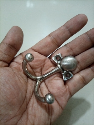 Picture of Coat Hook (Silver) Wall Hanger (With Screw & Royal Plug))