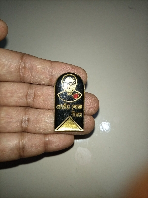 Picture of Gold Mujib Shook Debos Coat Pin with Silica Gel (01 pcs)