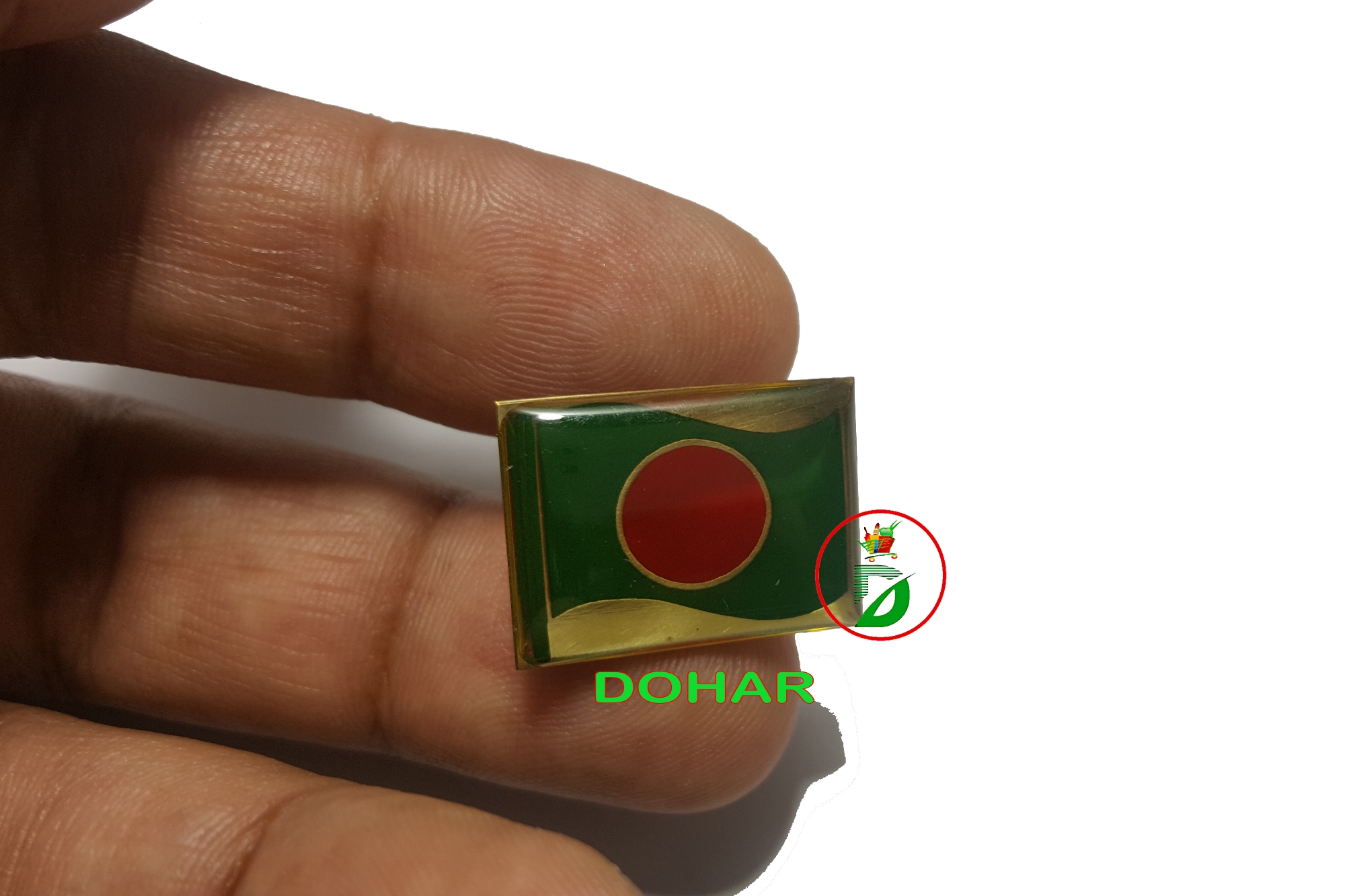 Picture of Bangladesh Flag Square Coat pin/ Hijab pin Broaches (01pcs)